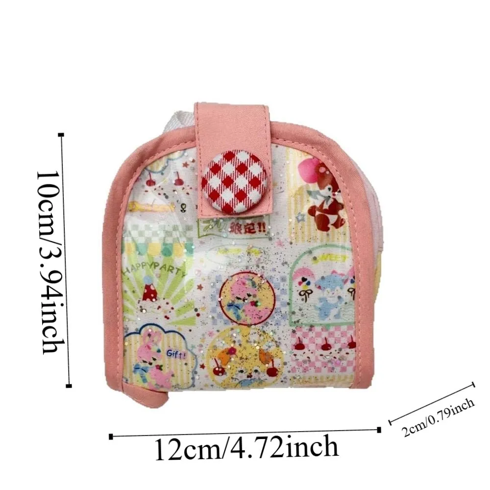 Cartoon Animal Dopamine Coin Purse PVC Large Capacity Small Makeup Lipstick Bag Korean Style Card Holder Mini Cloth Storage Bag
