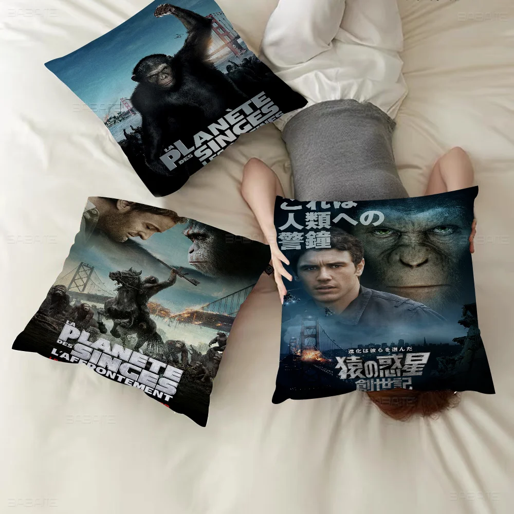 

R-Rise-of The Planet-of The Apes Pillow Cushion Cover Pillowcase Living Room Sofa Home Decor Customized