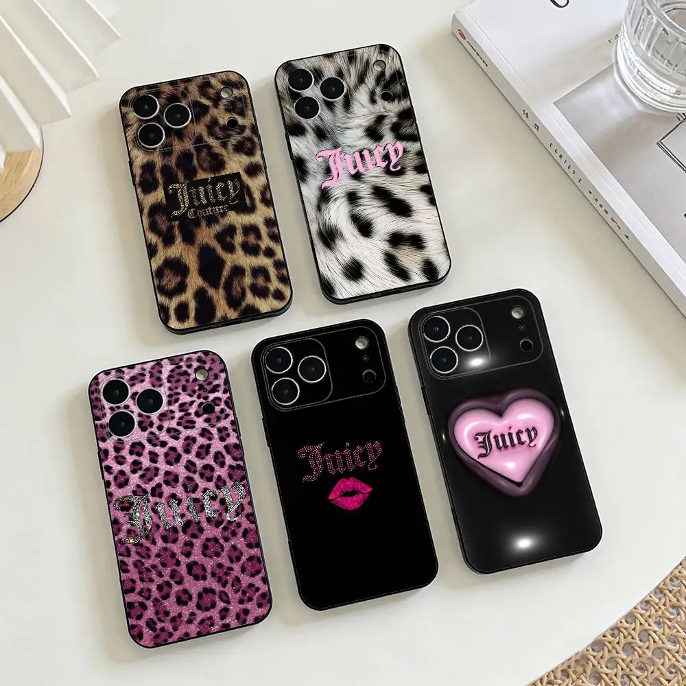 

J-Juicy C-Couture Chic Girly Phone Case Silicone Soft For IPhone 17 16 15 14 13 12 11 X XR Plus Pro Max Plus