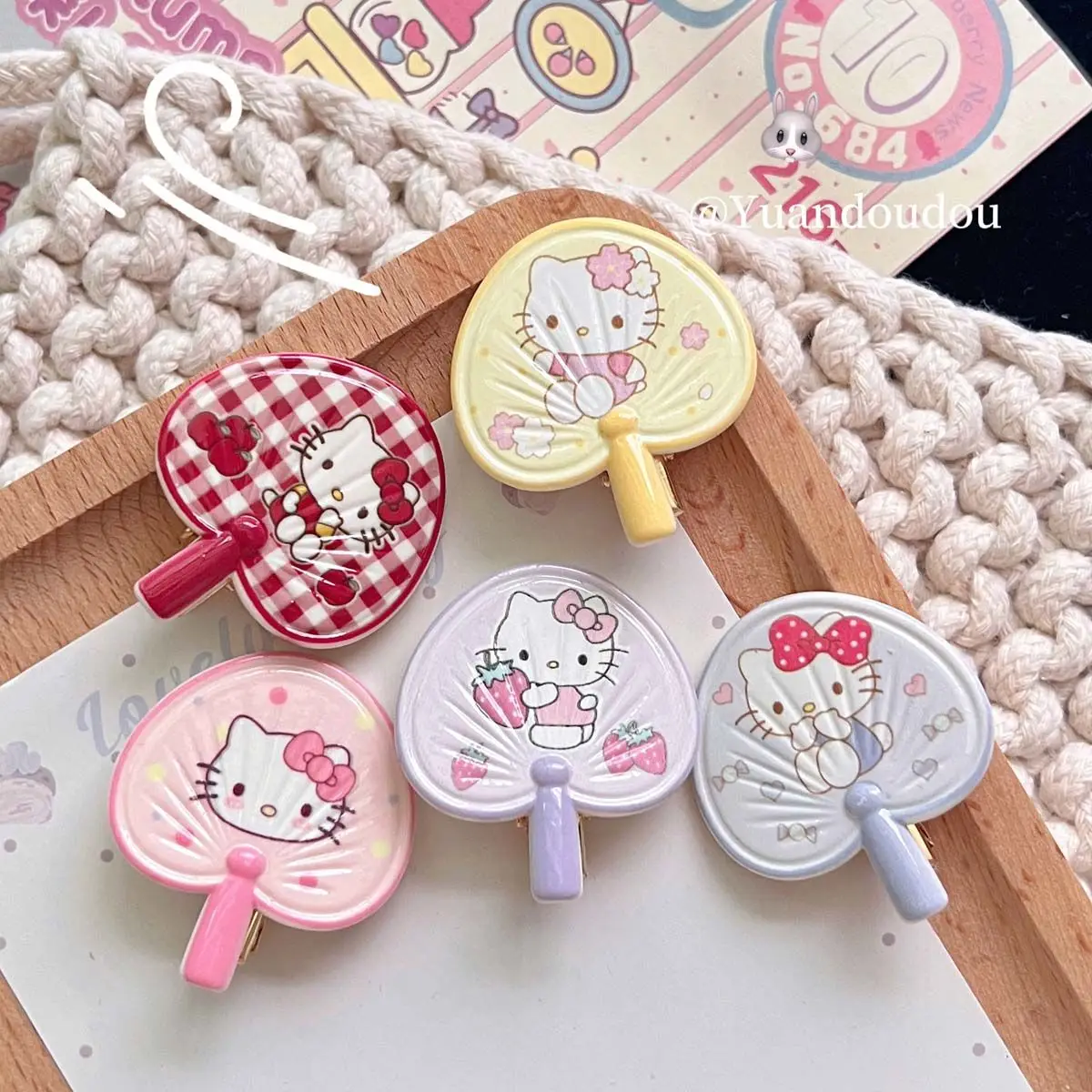

Kawaiicartooncartooncharacters Hello kitty hairpin sweet girl ins style cute girl bangs creative cartoon fresh hairpin wholesale