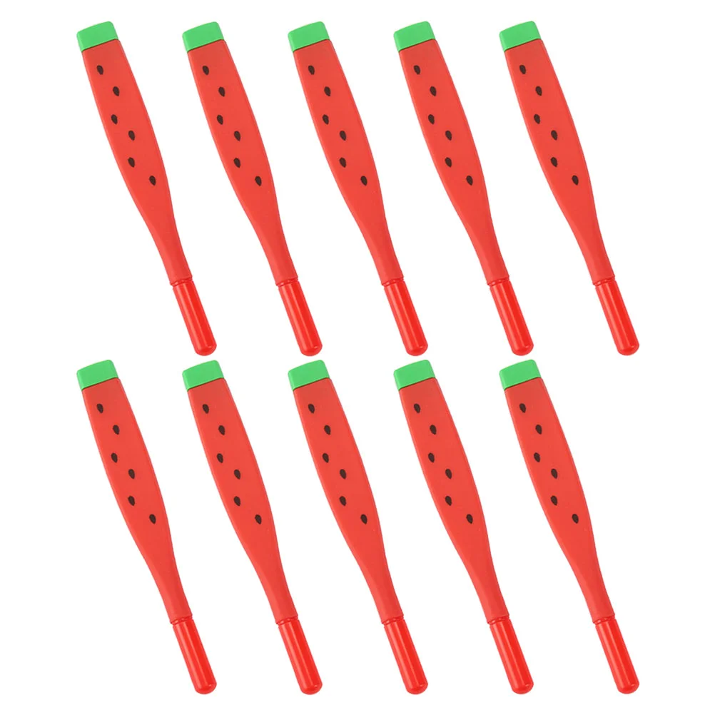 

10 Pcs Watermelon Gel Pen Signature Pens for Teacher Portable Soft Rubber Creative Writing Students Note Taking