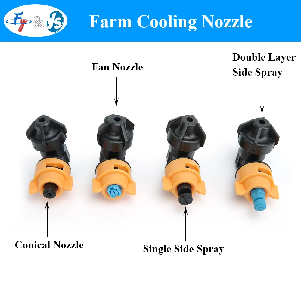 Plastic Cooling Farm Nozzle Cattle Ranch Anti-drip Jet Nozzle For Cow 1/4