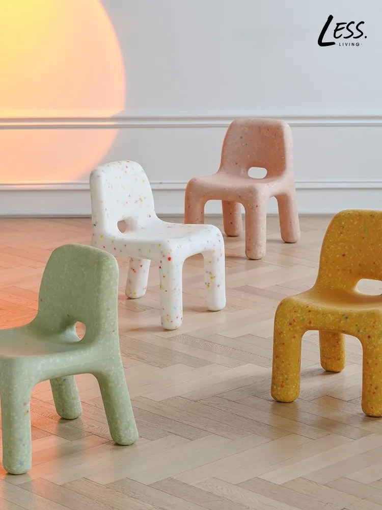 kids study table and chairs toddler table chair stool plastic  Kindergarten Baby Plastic Strong Durable Small Bench Furniture