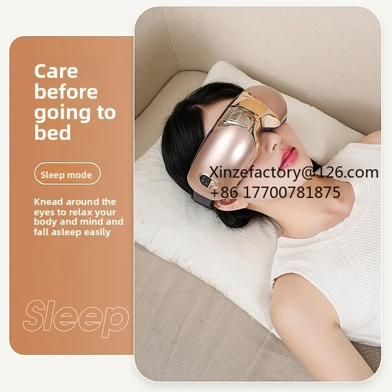 Factory Direct 2026 Top Rated Eye Massager Hot Compress Eye Double-layer Airbag Multi-frequency True Intelligent Charging Eye