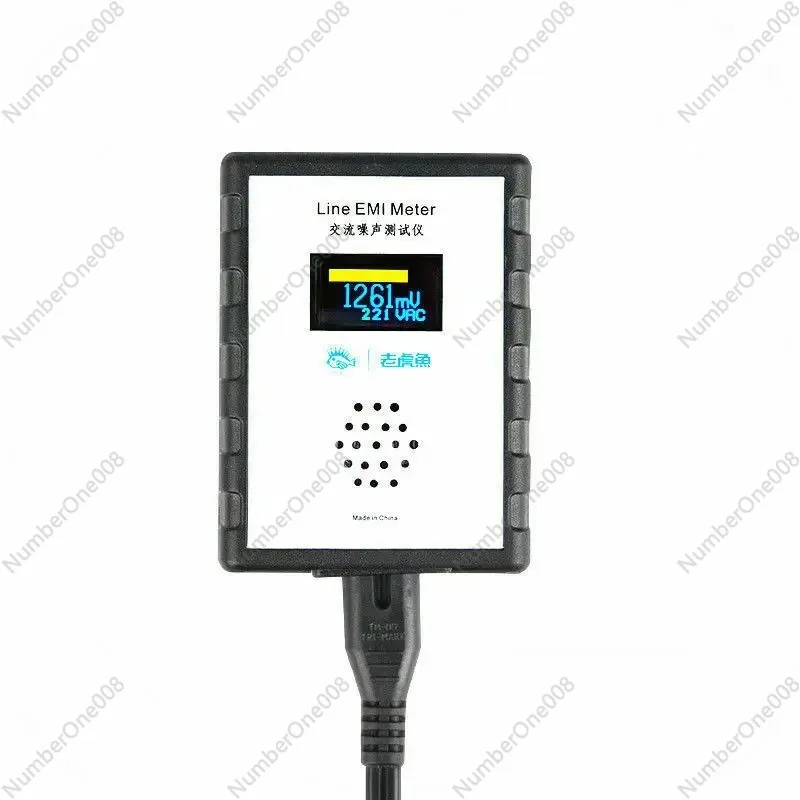 OLED Digital AC Noise Meter Line EMI Meter Tester Wideband AC Power Ripple Analyzer