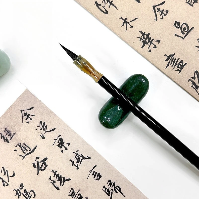 Kleiner Pinselkasten, professionelle Qualität, Langhao Kalligrafie-Pinsel, kleiner, sorgfältiger Pinsel für dünne Linien, speziell für Goldkörperschriften – Detail 4