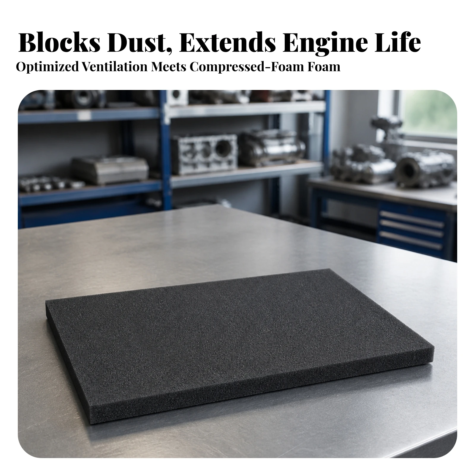 Engine Air Filter Foam Porous Air Filter Foam Sheet Long-Lasting Premium for Motorcycle Riders, Lawn Mower Maintenance