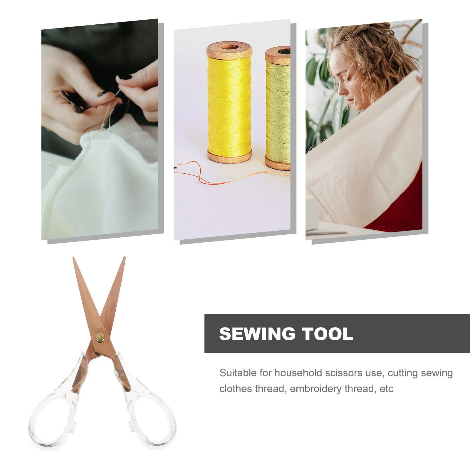 

1Pcs Stainless Steel Scissors Premium Vintage Style Sewing Tool for Tailor Dressmaker Yarn Cutter Multifunctional Craft Scissor