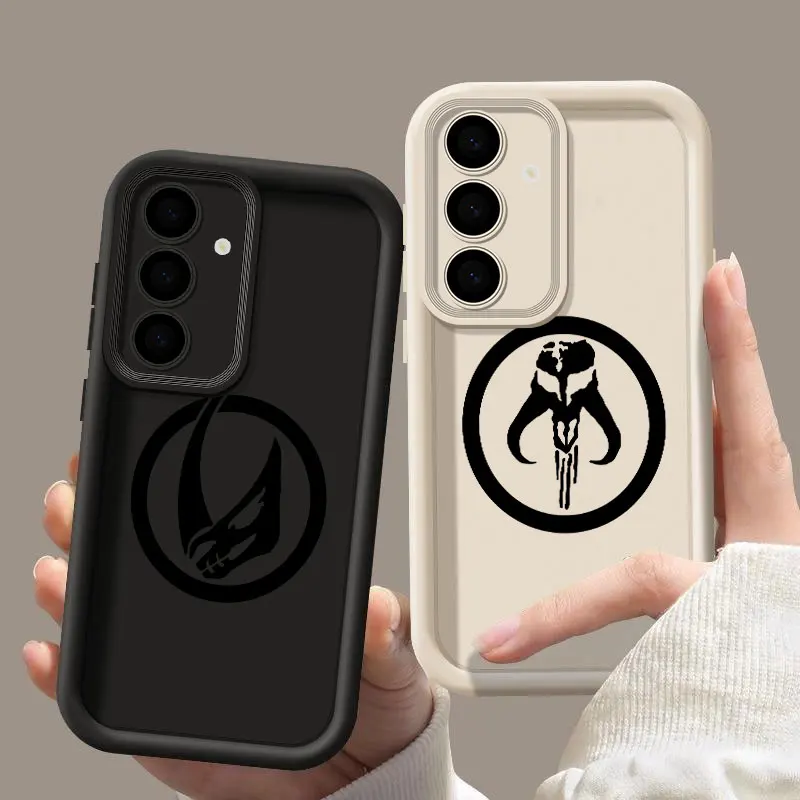 

M-Mandalorian-LOGO-S-Stars-Wars-Baby-Y-Yodas For Samsung Galaxy S26 S25 S24 S23 S22 Plus S21 Ultra S20 FE Case Phone Back Cover