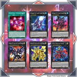 16 pcs Yugioh The Seventh One Barian Related Cards DIY Not Original Chos Numbers CNO 101 107