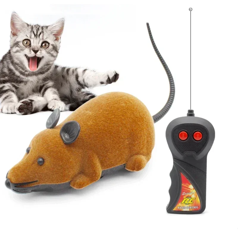 Rat Funny Cat Toy with Remote Control Funny Pet Cat Toy Wireless Controlled Toy Rat Interactive Toys Cat Teaser Toy Pet Supplies