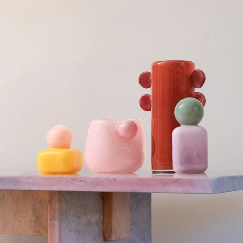 

LTT candy color cute aromatherapy utensils ornament soft jewelry vase