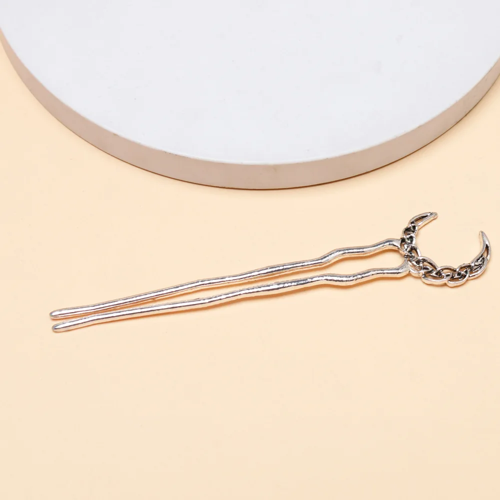 Lua irlandesa hairpin nórdico simples crescente placa hairpin verão feminino maruko cabeça acessórios para o cabelo