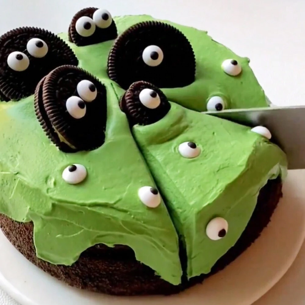 85g Bunte Augen-Halloween-Kuchendekoration Perlenkugeln DIY Gesprenkelte Rote Lippen Kuchen-Deko für Halloween-Party Backzubehör – Detail 4