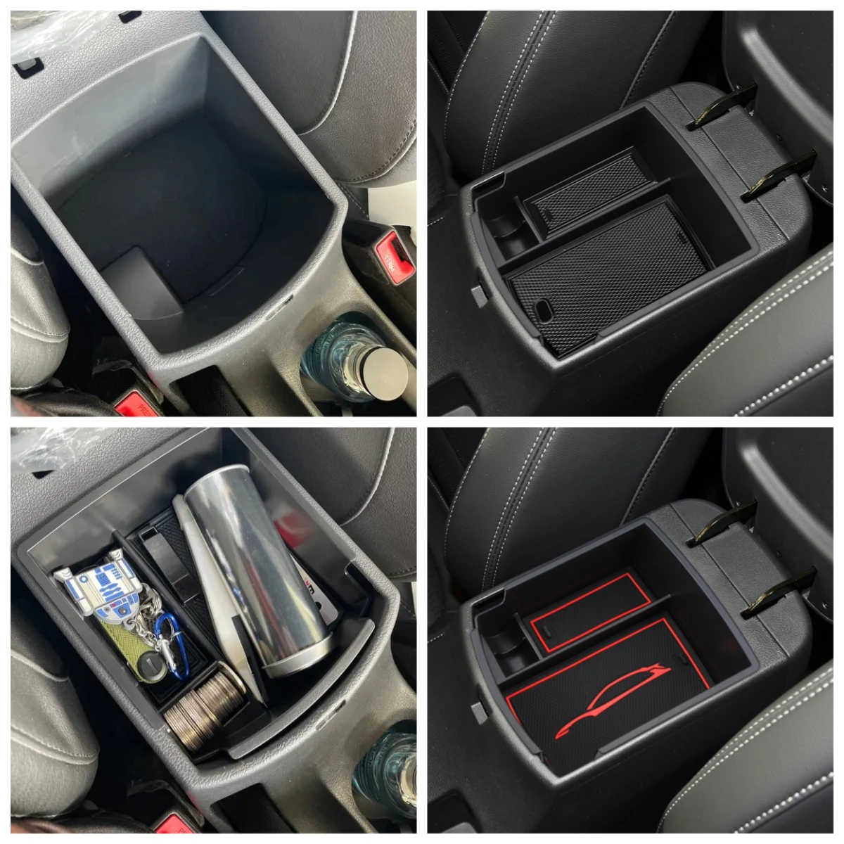Armlehnen-Aufbewahrungsbox für Hyundai Kona 2017–2020 LHD (nicht geeignet für elektrische Version), Mittelkonsolen-Organizer, Auto-Acc