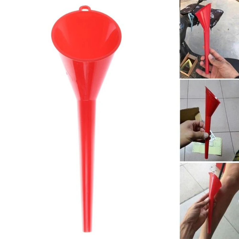 

Car Long Stem Funnel Gasoline Oil Fuel Filling Tools Anti-splash Plastic Oil Funnel Motorcycle Refueling Tools Auto Accessories