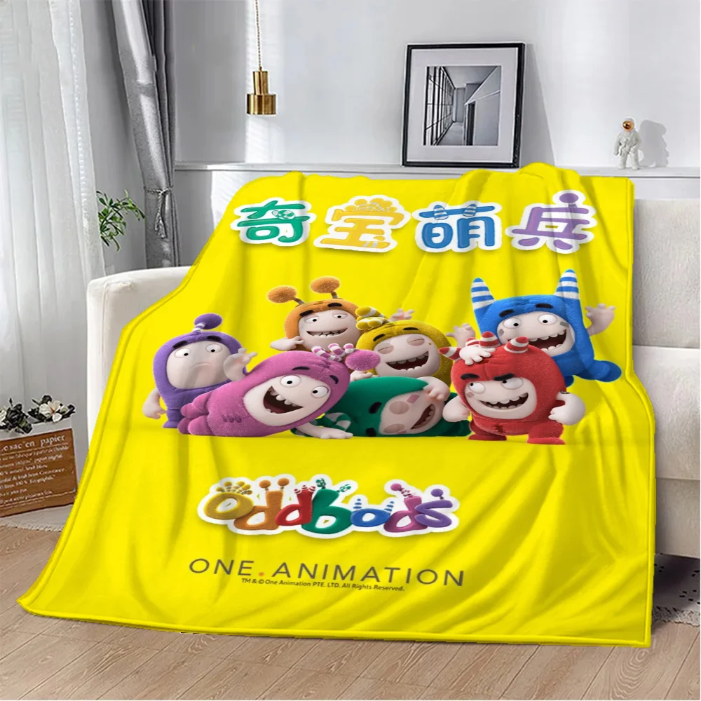 Oddbods Blankets for Decorative Sofa Blanket King Size Knitted Plaid Bed Throw Luxury Bedding Beach Towel Home and Decoration