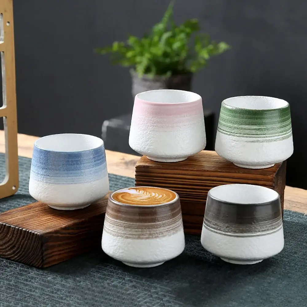 Creative Crude Pottery Ceramic Teacup Retro 200ML Coffee Cup Household Office Water Bowl