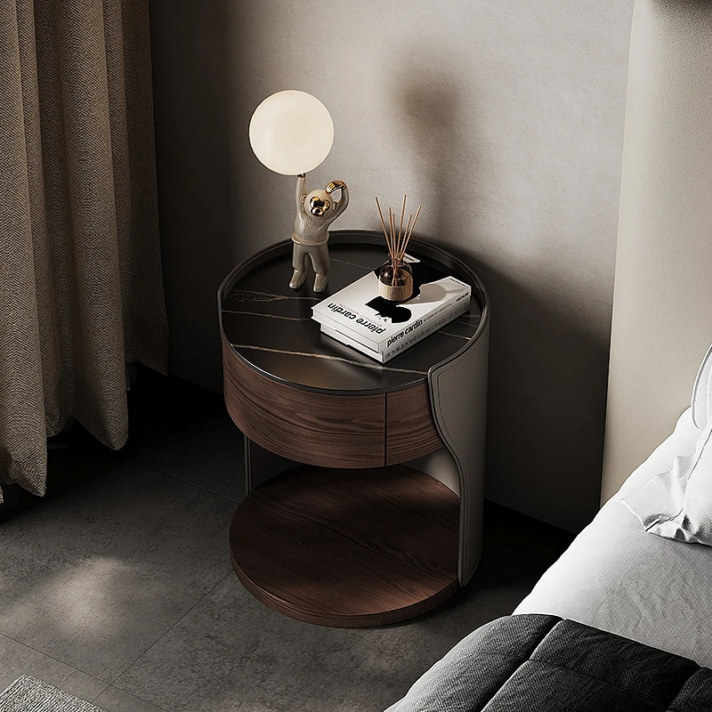 Luxury Living Room Bedside Table Modular Organizer Decor Cool Nightstand Filing Cabinets Cabinets Mesa De Noche Hotel Furniture