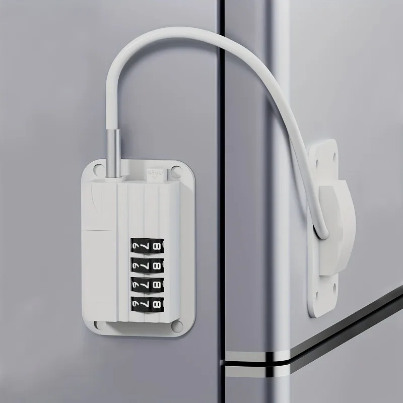 Password Refrigerator Door Lock Anti Opening Safety Lock For Fridge Freezer Kitchen Cabinets Drawers
