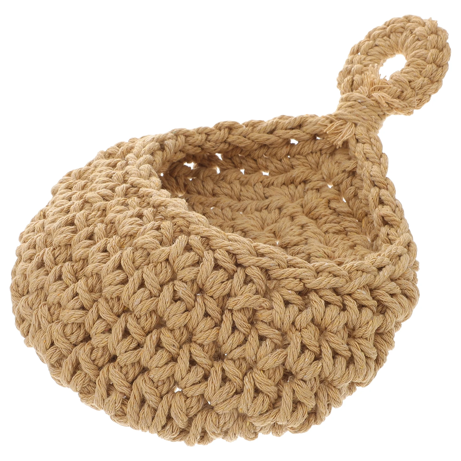 

Fruit Basket Vegetable Bag Hanging Kitchen Storage Woven Rope Wall Mounted Teardrop Decor Save Space Organized Produce Baskets