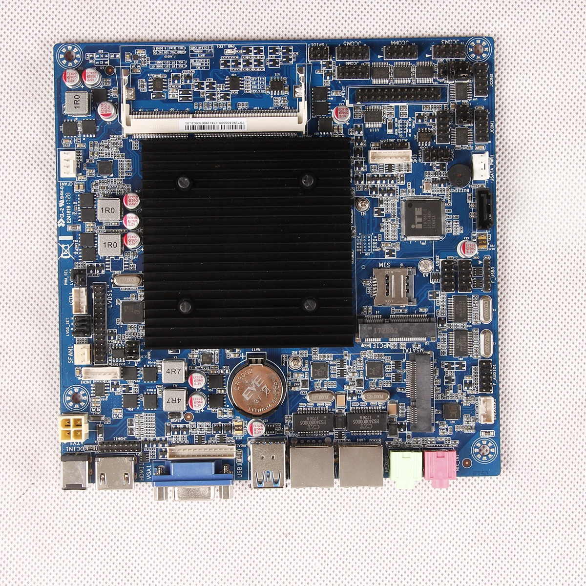 

Embedded Industrail Motherboard Mini Itx POS Station 2 Gigabyte Lan With Intel Baytrail J1900 HD Graphics DDR3 M.2
