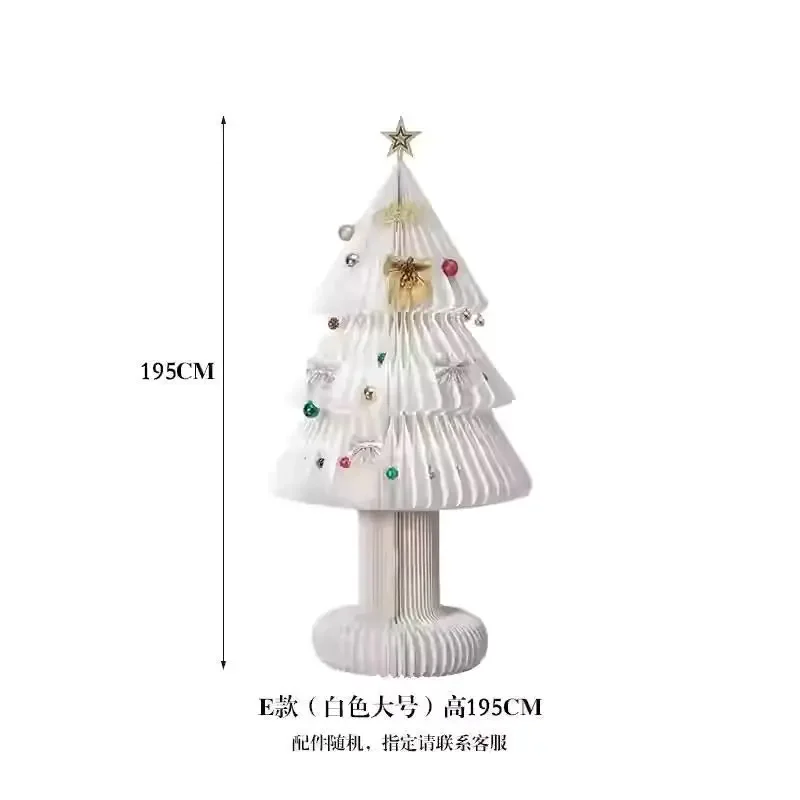 Faltbarer Mini-Weihnachtsbaum, Tischdekoration, platzsparend, Weihnachtsbaum für den Tisch, Heimdekoration, Schaufensterdekoration, Festliche Ausstellungsrequisiten – Detail 6