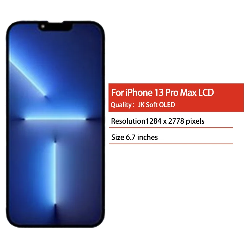 JK Soft OLED For iPhone 13 Pro Max Display For iPhone 13 Pro Max LCD A2643 A2484 Display Touch Screen Digitizer Assembly