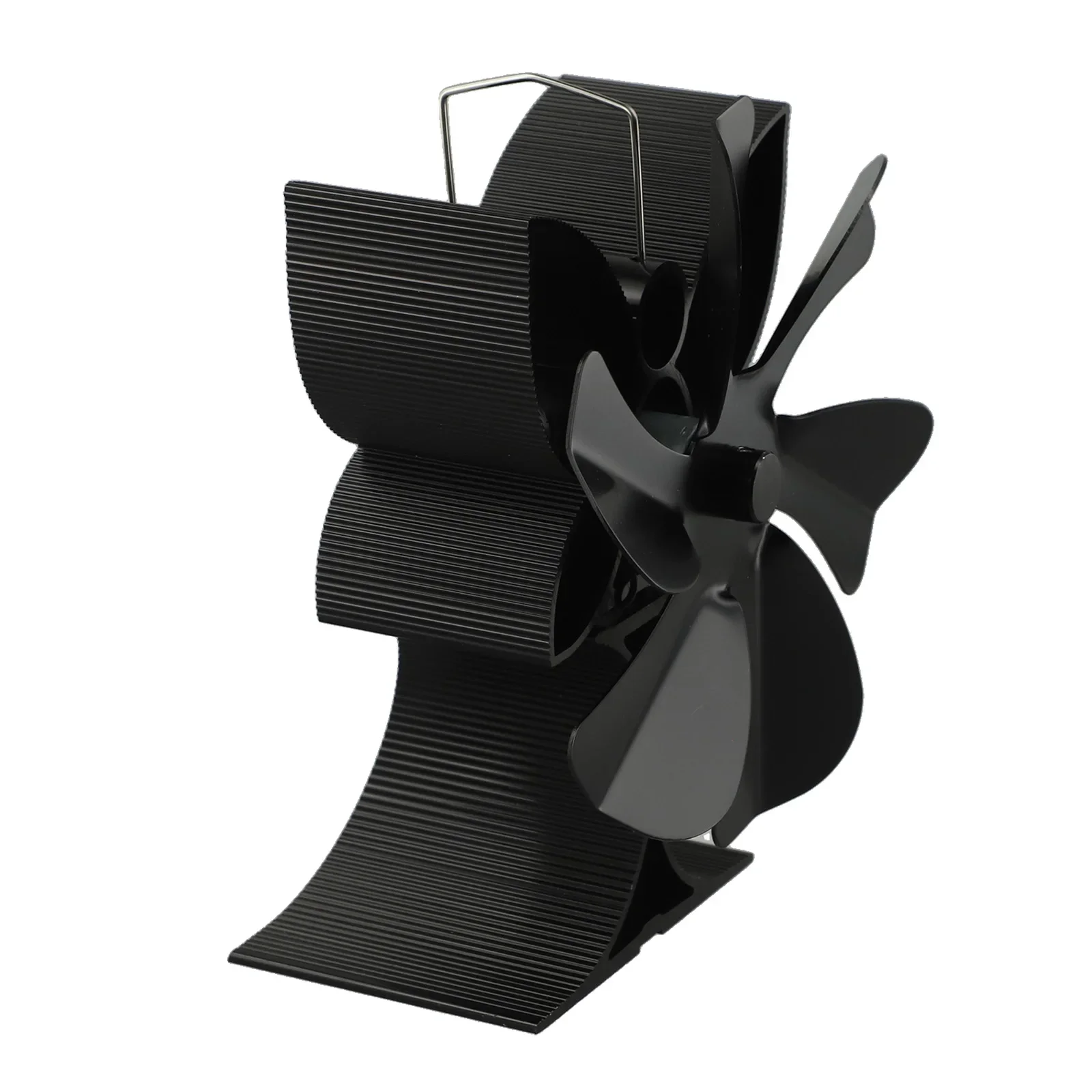 6 Blade Fan Fireplace Fan Operating Temperature Range 50 C To 350 C Thermoelectric Module 185MM Winter Warming