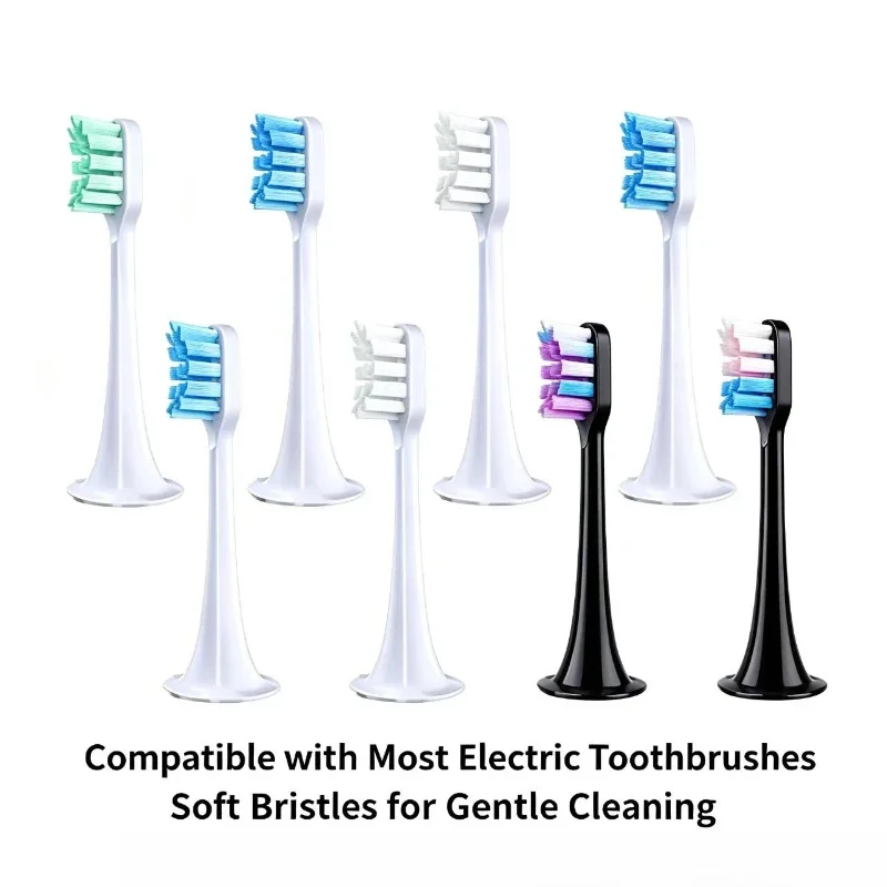 10/12PCS Soft Bristle Replacement Brush Heads for XIAOMI MIJIA T300/500 Sonic Electric Toothbrush Vacuum Compatible DuPont Nozzl