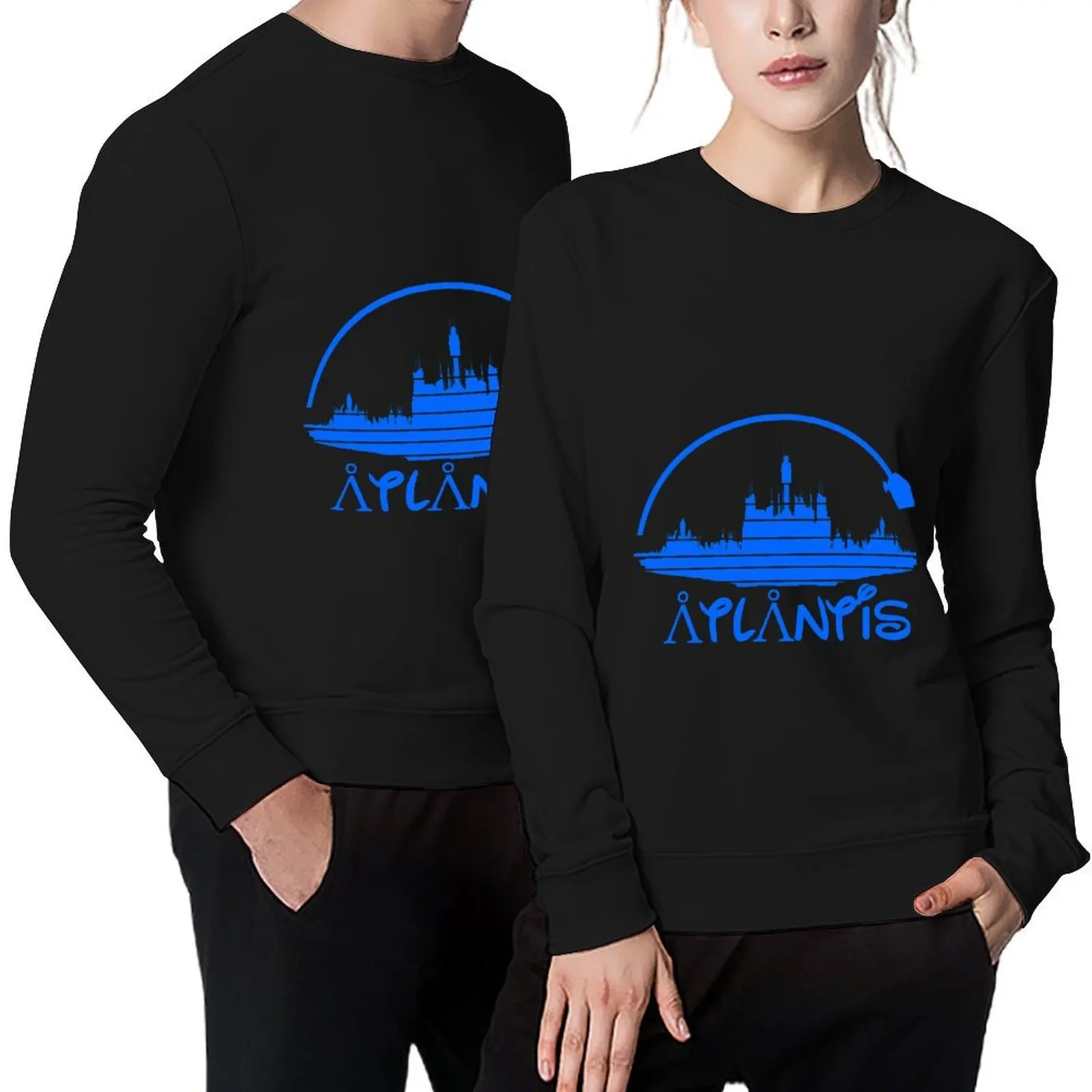 

Stargate Atlantis Blue silhouette Pullover tracksuit men's autumn clothes aesthetic clothing clothes for men hooded sweatshirt