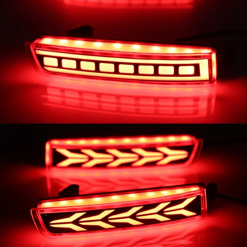 Nice 2Pcs For Nissan Sentra Sylphy 2012 2013 2014 2015 2016 2017 2018 Car LED Rear Fog Lamp Brake Light Rear Bumper Lamp