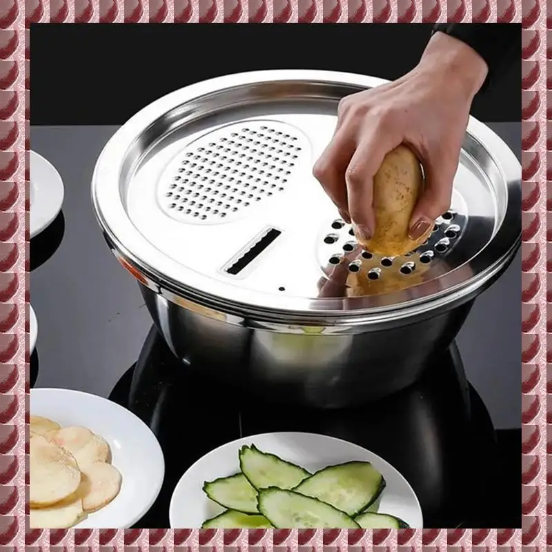 

A95G Многофункциональная раковина из нержавеющей стали, овощерезка, терка, сливная корзина для салата, рисовая мойка, сливной дуршлаг