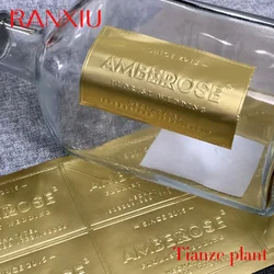 Custom Luxury Customized 3D shiny gold stickers labels self-adhesive sticker printing logo