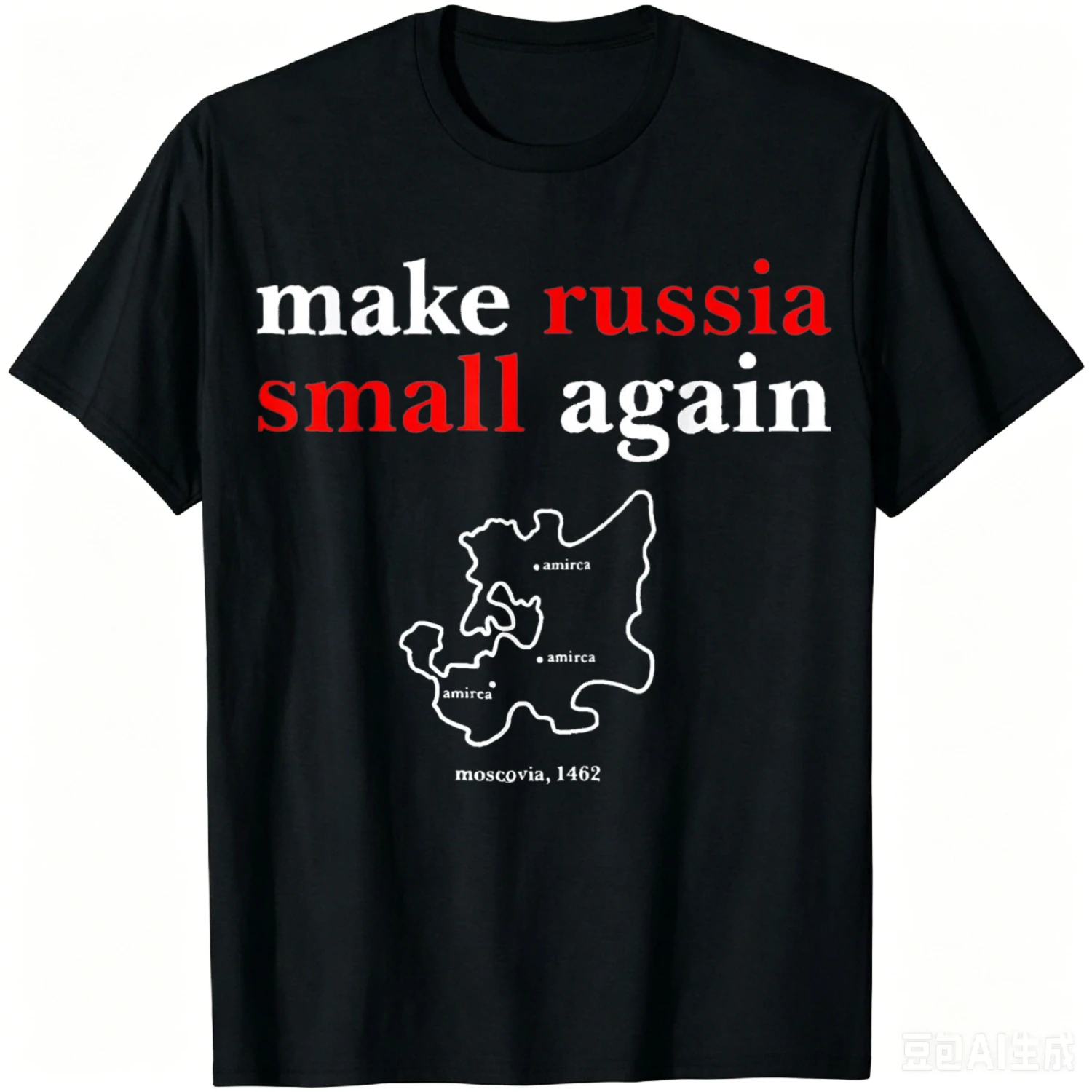 Make Russia Small Again Funny Make Russia Small Again T-Shirt Cotton Funny Graphic T Shirts Camiseta Streetwear Harajuku