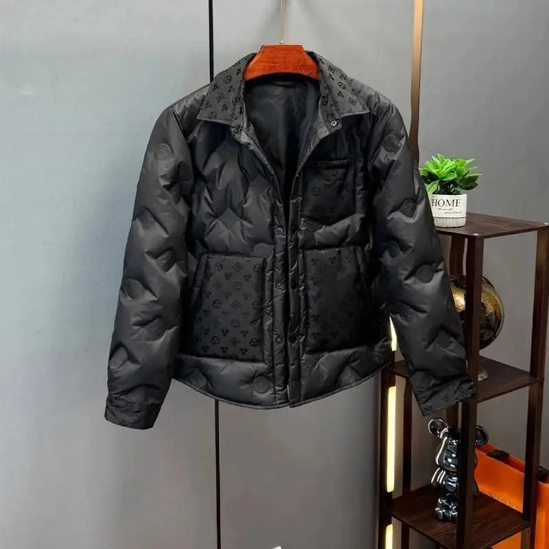 Shirt collar down jacket men's winter new trendy brand fashion casual jacket
