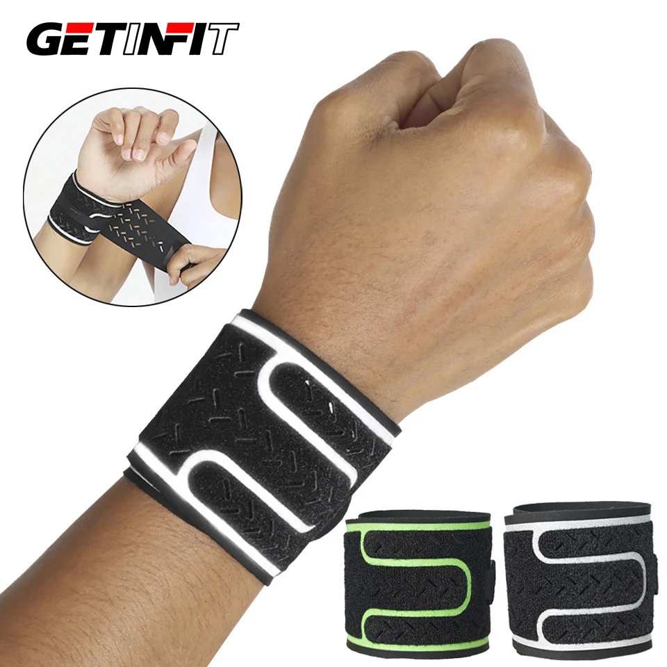 1Pcs Wrist Brace Sports Compression Thin Breathable Adjustable Hand Wrap Support Wristband Badminton Basketball Wrist Women Men