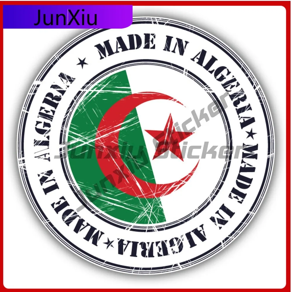 

Наклейка на автомобиль с флагом Алжира в стиле гранж, забавный дизайн, для бампера, шлема, декора, аксессуар для автомобиля