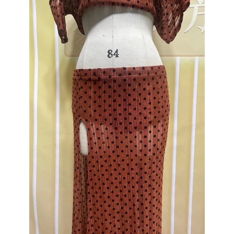 Trajes de dança do ventre personalizados conjunto de renda sexy vestido de prática onda ponto único garfo solto dança do ventre dança do ventre