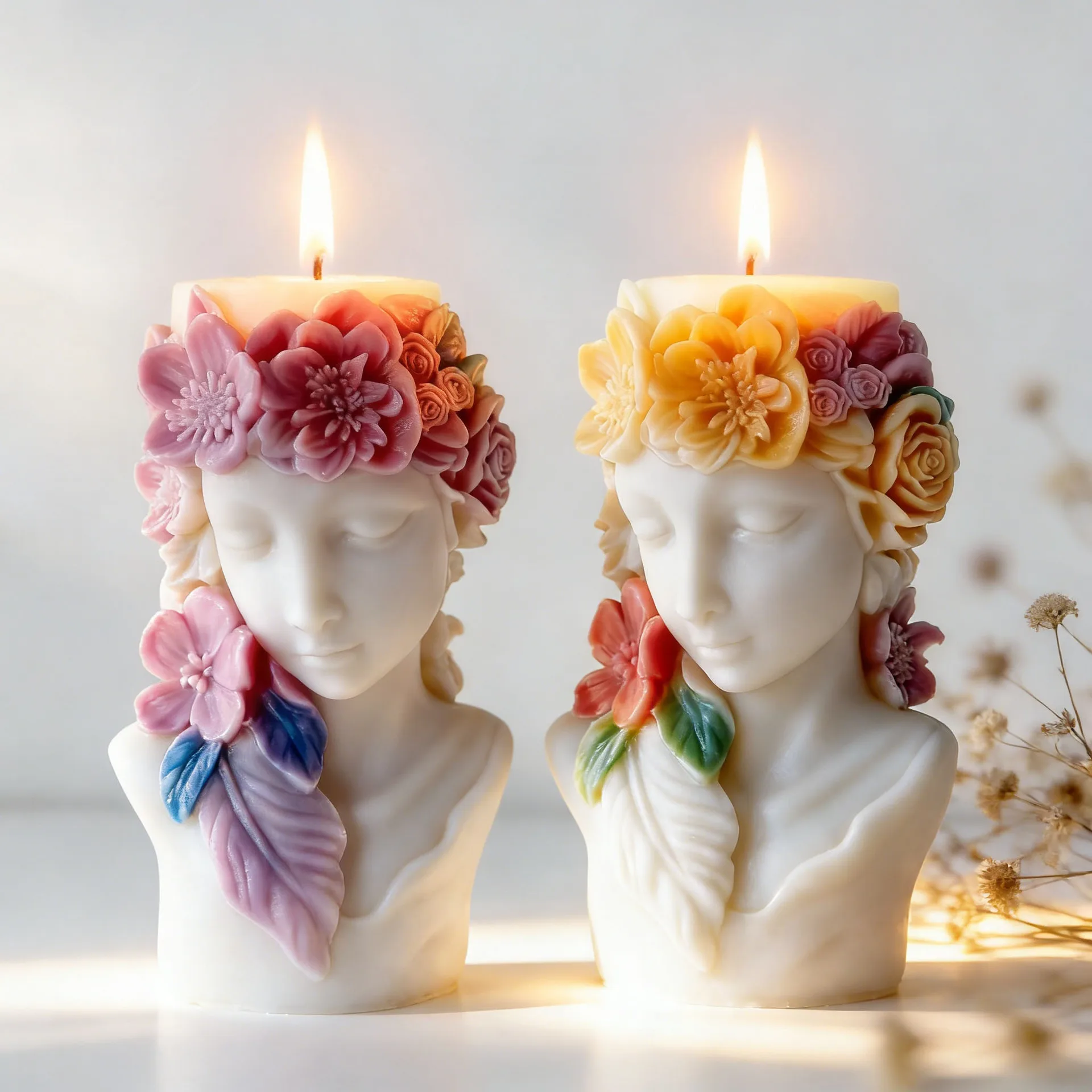 3D Floral Portrait Relief Cand - đánh giá và giá Candle Making Books For Beginners