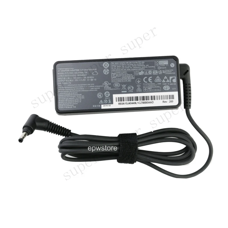 

S+ 20V 3.25A 65W AC Adapter Charger For Lenovo IdeaPad Slim 3 15IRH10R 4.0mm Tip