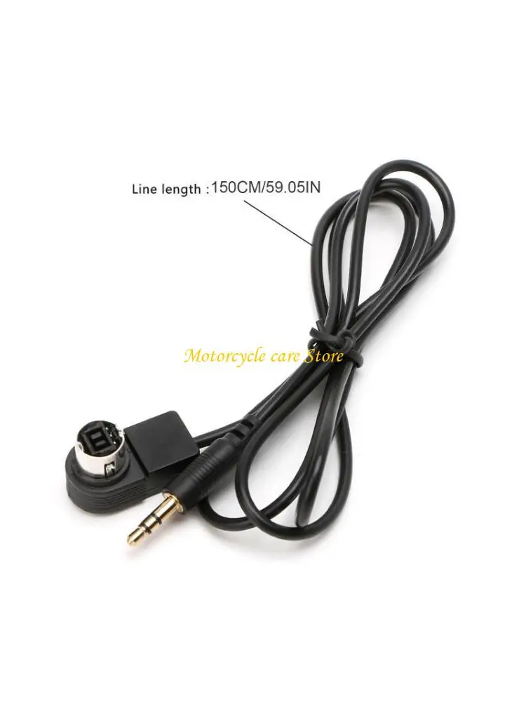 U75F 3.5mm Car Aux Input Cable Mini Plug For ALPINE AI-NET phone MP3 Ornate