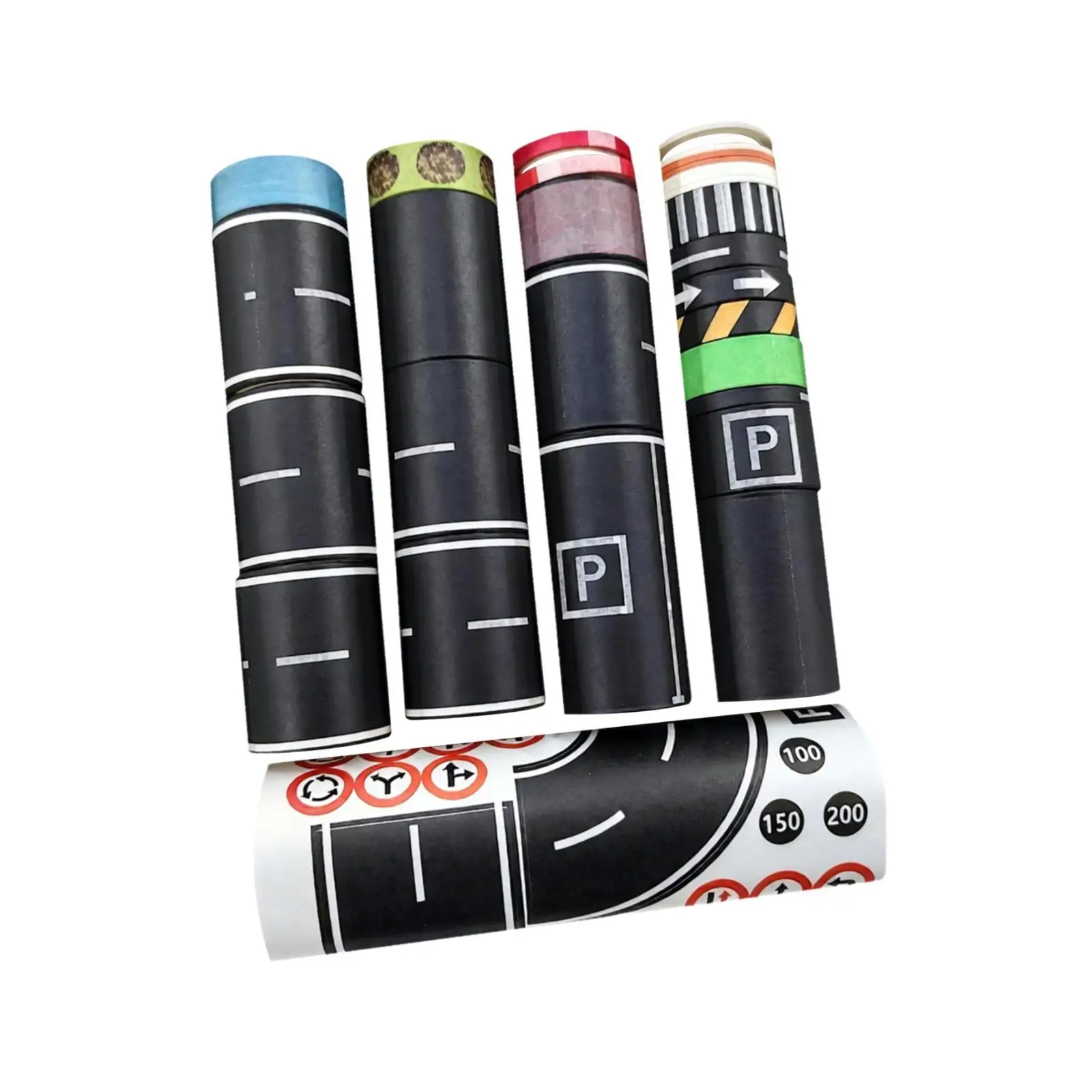 ملصقات إشارة المرور المزخرفة سهلة المسيل للدموع، ملحقات لعب السيارة لتزيين الحفلات