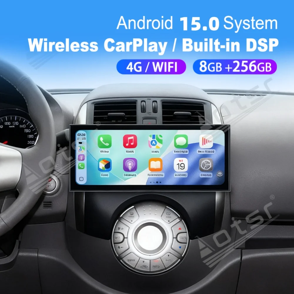 

15.8” Android 15 Qualcomm Carplay Car Radio For Nissan Sunny 2011 2012 2013 Car Autoradio Multimedia Player GPS Navi Head Unit
