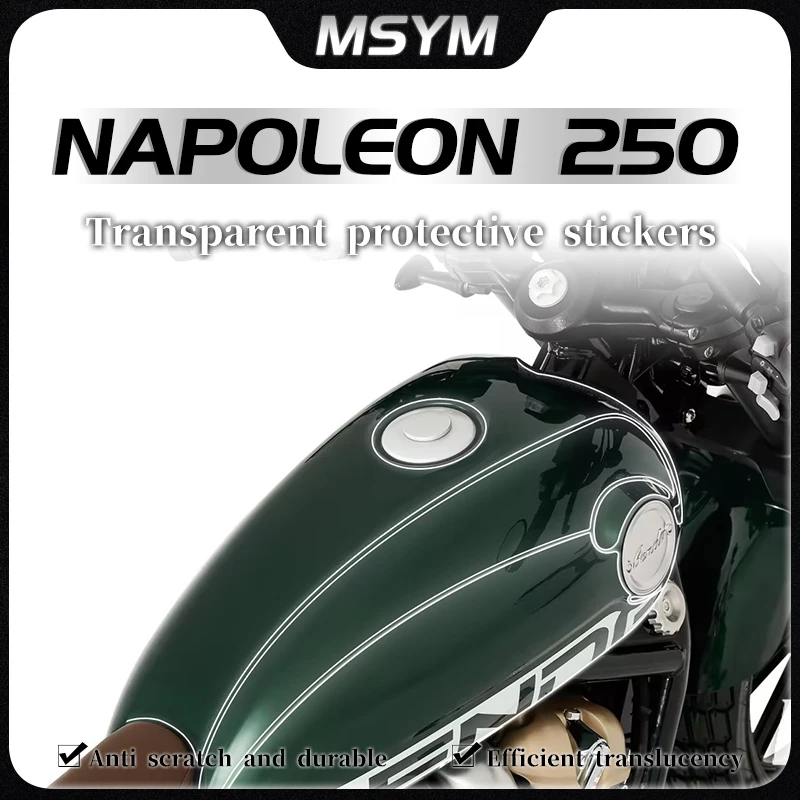 

For Banda NAPOLEON 250 Napoleon 250 napoleon250 2024 Invisible car cover fuel tank transparent body protective film accessories