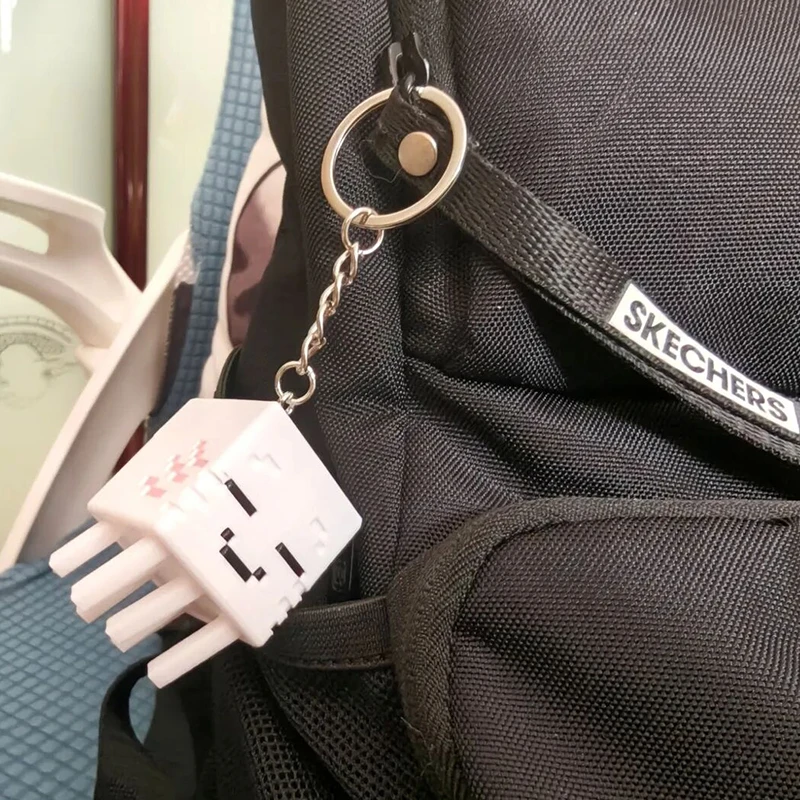 Game Ghast Cosplay Schlüsselanhänger Kawaii 3D-Druck Schlüsselring Schlüsselkette Desktop-Dekoration Taschenzubehör Ornament Requisite – Detail 8