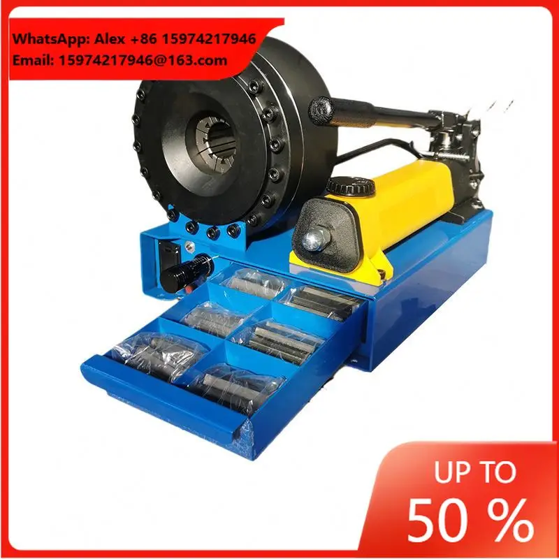 Hand Hydraulic Pipe Squeezing Crimper Machines Manual Hose Crimping Machine Pipe Shrinking Oil Pipe Ferrule Crimping Machine