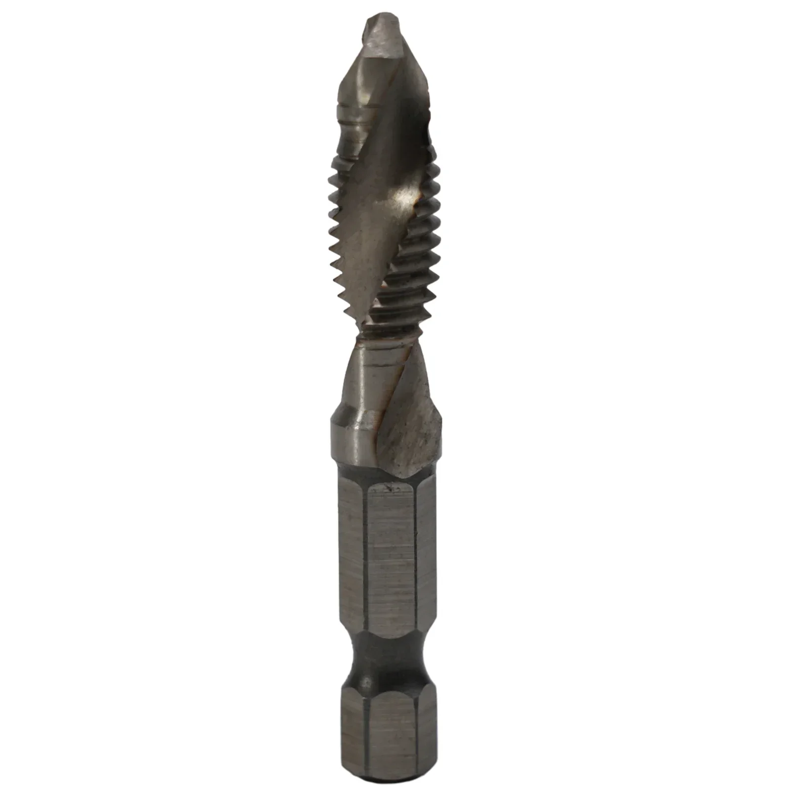 Juego de 5 piezas de broca de grifo, vástago hexagonal, máquina de tornillo de broca roscada HSS, M5 métrica compuesta, M6 M8 M10 para aluminio, madera y plástico