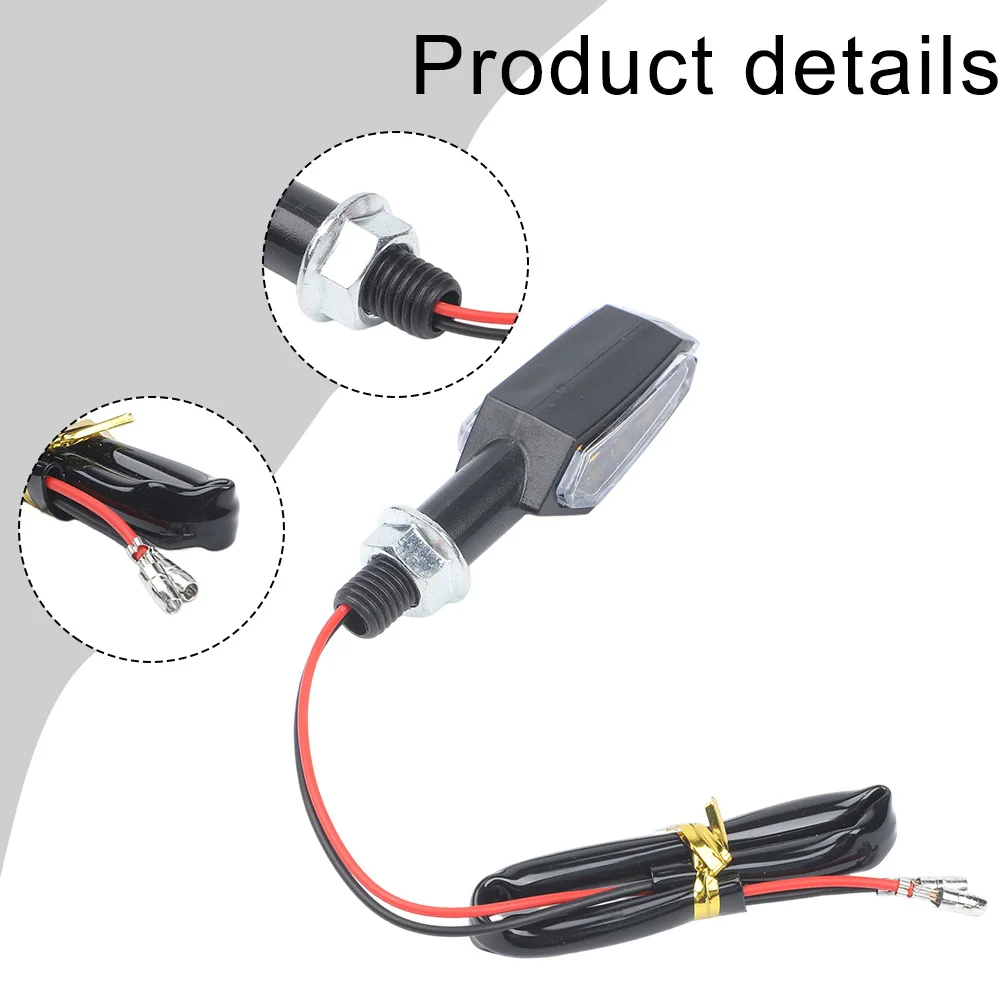 LED Motorcycle Turn Signal Lights with Two Sided Direction Indicators Optimized for Wide Compatibility and Vehicle Safety