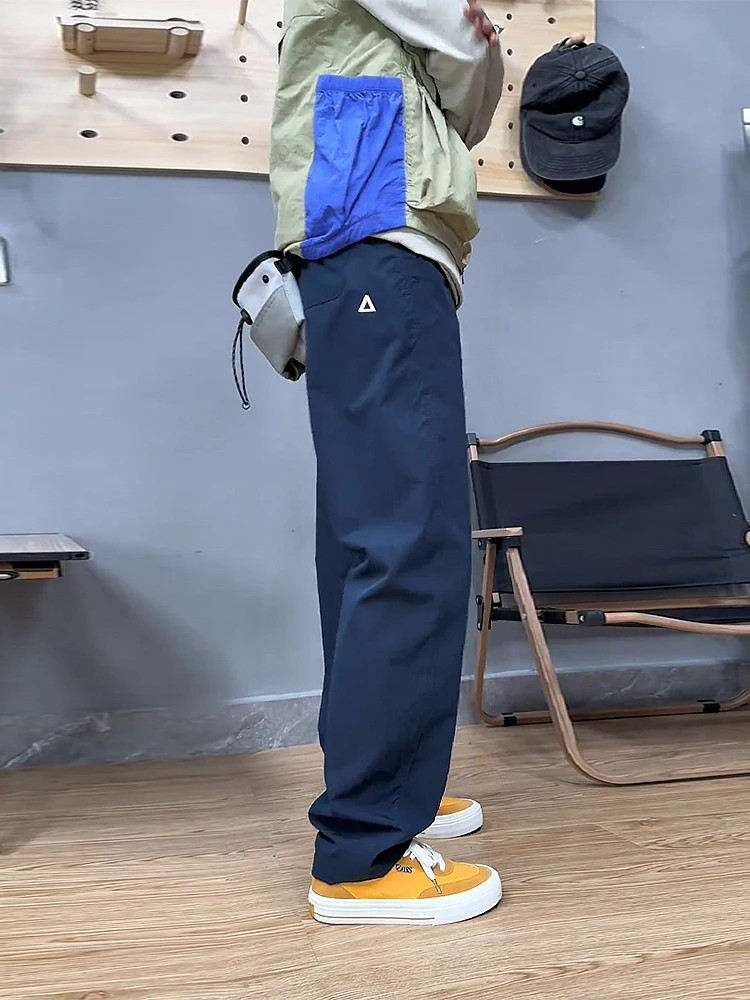 

Outdoor Softell Waterproof Hiking Pants Men's Spring Autumn Straight Leg Workwear Trousers American Retro Sle Casual Pants